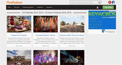 Desktop Screenshot of findfestival.com