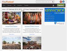 Tablet Screenshot of findfestival.com